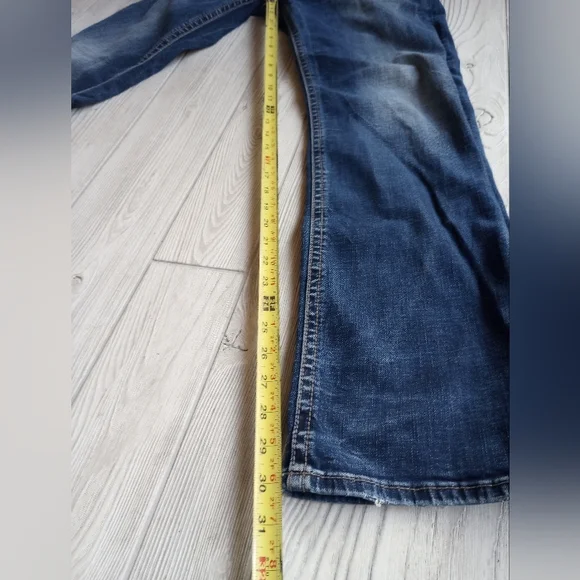 Silver Jeans Co. Bootcut Jeans Womens 30x30 Blue Dark Wash Denim Zip Fly - Picture 4 of 15